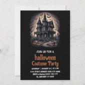 Costume Maison Hantée Invitation de fête d'Hallowe (Devant)