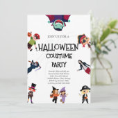 Costume mignon Invitation de la fête d'Halloween (Debout devant)