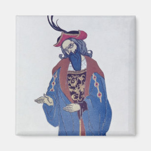 Costume-ontwerp voor Blue-Beard, van slaapschoonhe Magneet