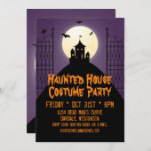 Costume Party Halloween Kaart (Voorkant / Achterkant)