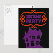 COSTUME PARTY HAUNTED HOUSE INVITATION (Devant / Derrière)