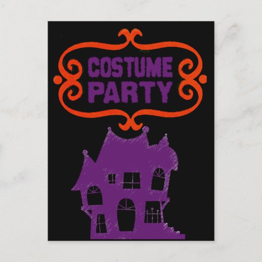 COSTUME PARTY HAUNTED HOUSE INVITATION (Devant)