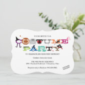 Costume Party Invitation de la fête d'Halloween de (Debout devant)