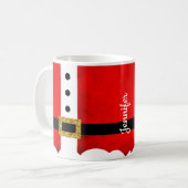 Costume Père Noël personnalisé Mug de Noël (Devant gauche)
