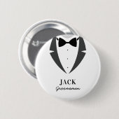 Costume toiletteur meilleur homme 6 cm ronde badge (Devant & derrière)