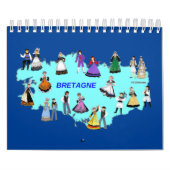 Costume traditionnel de Bretagne, Frankrijk Kalender (Hoes)