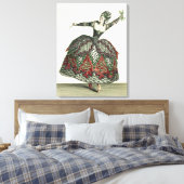 Costume voor een mier in 'Iphigenia in Tauris' en Canvas Afdruk (Insitu (Slaapkamer))