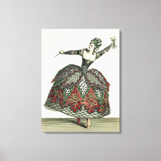 Costume voor een mier in 'Iphigenia in Tauris' en Canvas Afdruk (Voorkant)