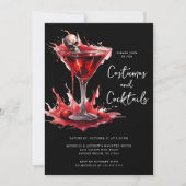 Costumes & Cocktail Invitation à la fête d'Hallowe (Devant)