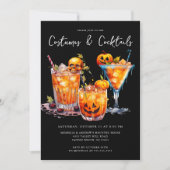 Costumes & Cocktails Invitation à la fête d'Hallow (Devant)