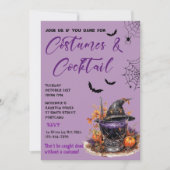 Costumes & Cocktails Invitation à la fête d'Hallow (Devant)