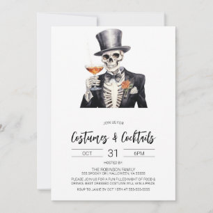 Costumes & Cocktails Invitation à la fête d'Hallow