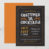 Costumes & Cocktails Kaart (Voorkant / Achterkant)