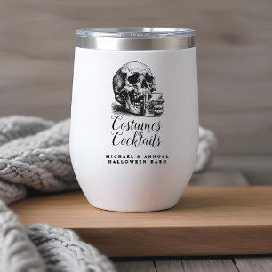 Costumes de crâne gothique et cocktails Fête d'Hal