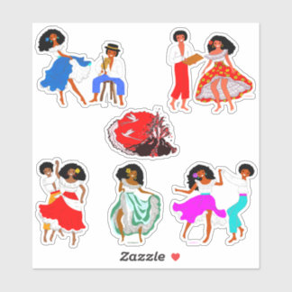 Costumes de l'Île de La Réunion, Frankrijk Sticker