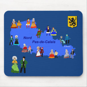 Costumes de Nord-Pas-de-Calais, Frankrijk Muismat