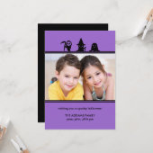 Costumes éffrayants Carte photo Halloween (Devant/Arrière en situation)