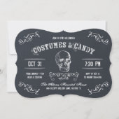 Costumes et bonbons Invitation de la fête d'Hallow (Devant)