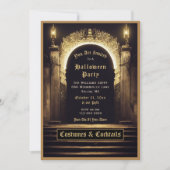 Costumes et cocktails gothiques Invitation Hallowe (Devant)