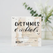 COSTUMES ET COCKTAILS HALLOWEEN FÊTE INVITATION (Debout devant)