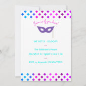 Costumes et cocktails Invitation à la fête d'Hallo (Dos)