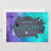 Costumes et cocktails Invitation à la fête d'Hallo (Devant)