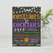 Costumes Et Cocktails Invitation Halloween (Debout devant)