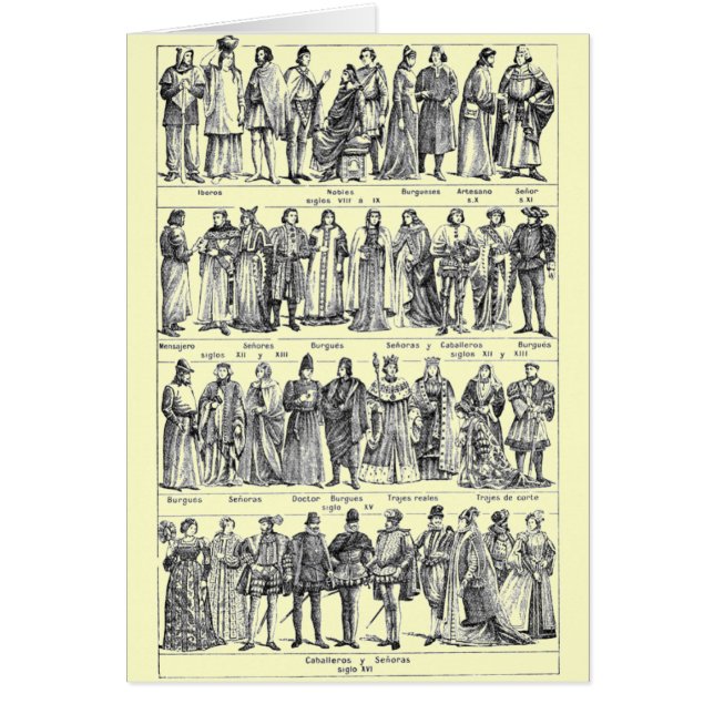 Costumes historiques (Devant)