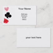 Costumes mignons de carte de jeu (Devant / Derrière)