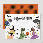 Costumes Mignons Invitation à une fête d'Halloween (Devant / Derrière)