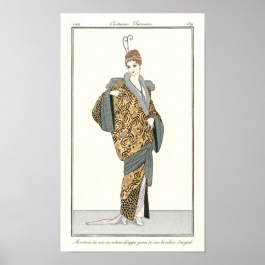 Costumes Parisiens - Poster de mode Vintage (Devant)