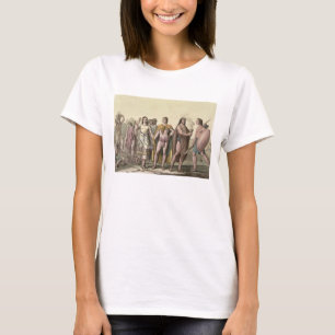 Costumes van de Mexicanen (kleurengraving) T-shirt