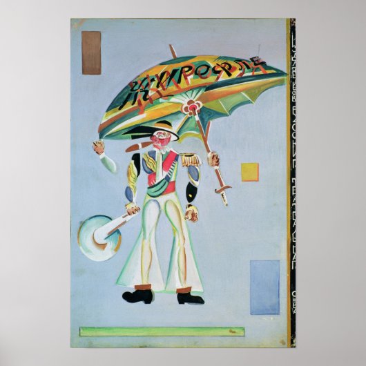 Costuumontwerp voor de operetta poster (Voorkant)