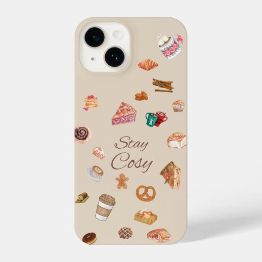 cosy and cute Autumn phone case iPhone Hoesje (Achterkant)