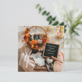 Cosy automne Faire-part de grossesse d'automne num (Debout devant)