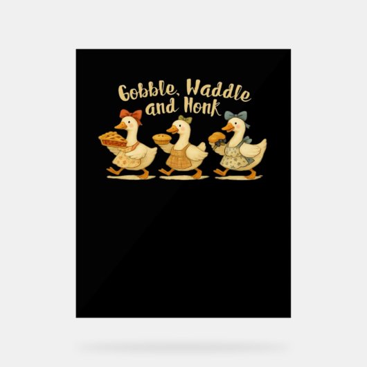 Cosy Automne Saison Oie Gobble Waddle Honk Cute Co (Recto)