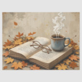 Cosy Autumn Hot Coffee leest decoupage Tissuepapier (Voorkant)