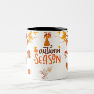 Cosy Autumn Vibes Mok – Herfst koffiekopje met ver
