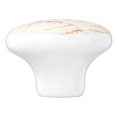 Cosy câble tricot bouton crème brun rustique (Côté)