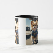 "Cosy Canine Companion : Mug d'image de chien pers (Centre)