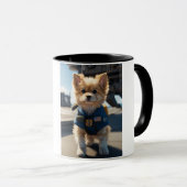 "Cosy Canine Companion : Mug d'image de chien pers (Devant droit)
