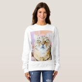 Cosy Cat Vibes Sweatshirt (Devant entier)