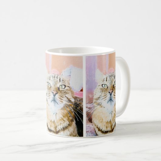 Cosy Chat Mug - Whimsical Feline Design (Devant droit)