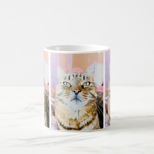 Cosy Chat Mug - Whimsical Feline Design (Centre)