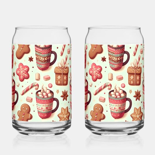 Cosy Christmas Cocoa and Gingerpain Motif (Gauche)