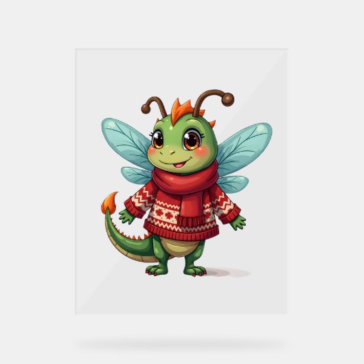 Cosy Christmas Dragonfly (Recto)