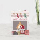 Cosy Christmas Home Photo Script Carte de vacances (Devant)