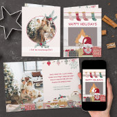 Cosy Christmas Home Photo Script Carte de vacances