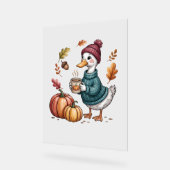 Cosy Citrouille Café Goose Fall Art (Angle)