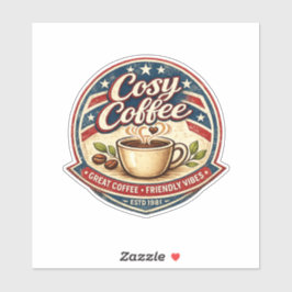 Cosy Coffee Sticker